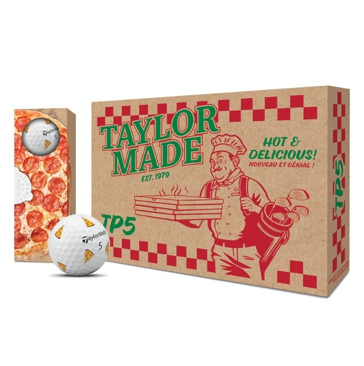 TaylorMade Genuine TP5 pix Pizza Party Golf Ball 1 Dozen Limited Edition