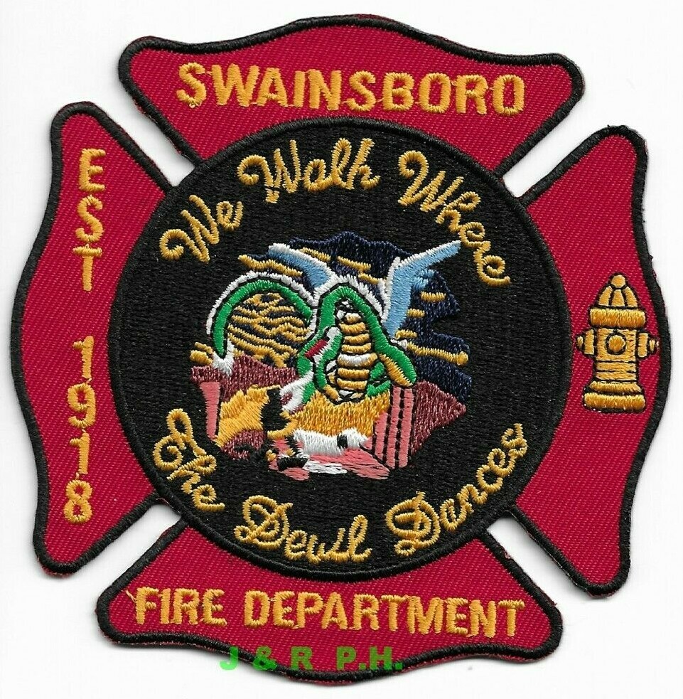 Swainsboro  Fire Dept.  "1918", Georgia (4" x 4" size) fire patch