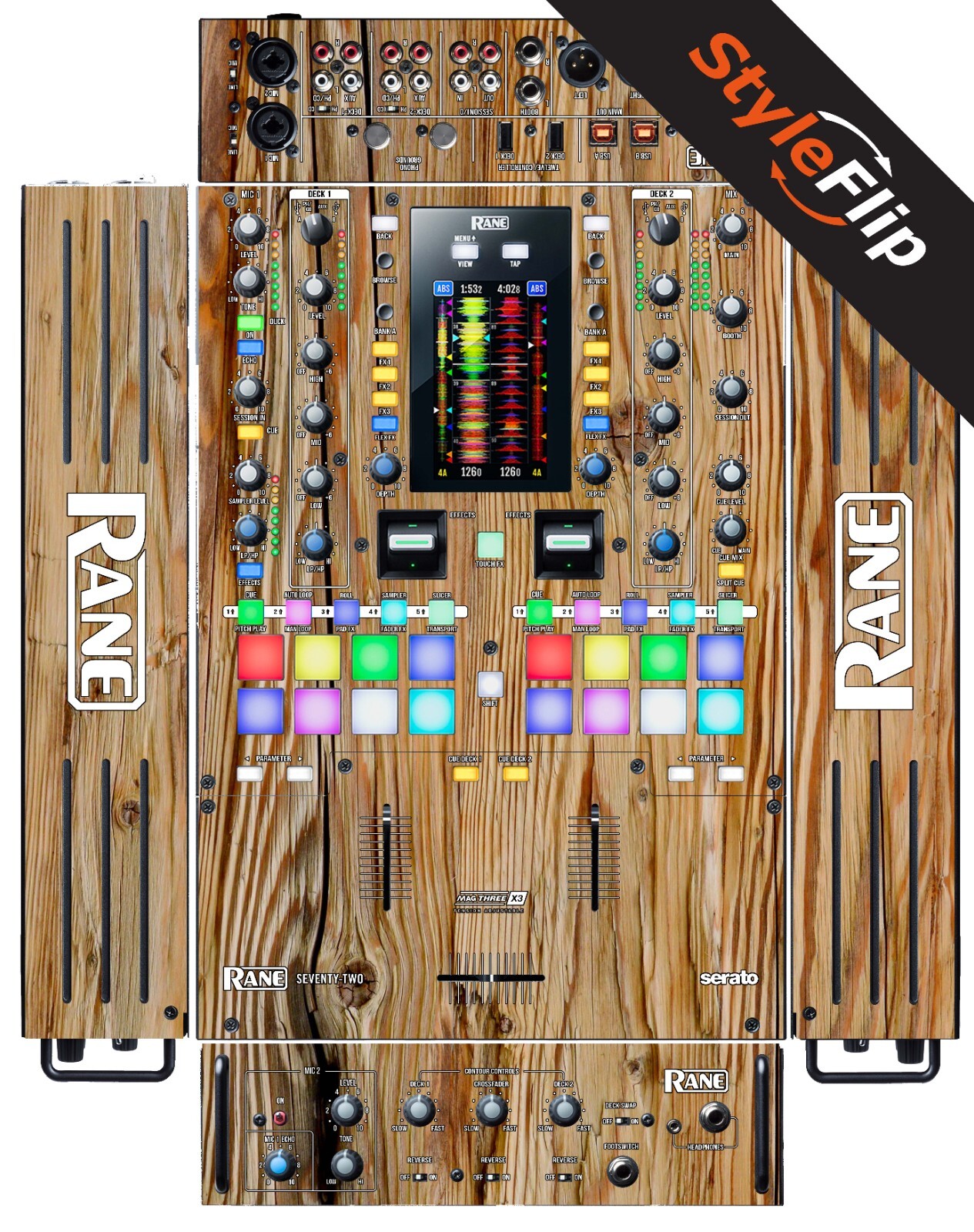 Rane Seventy Two MK1 (2019) Skin | Wood #4 | Protective Decal | StyleFlip Skins