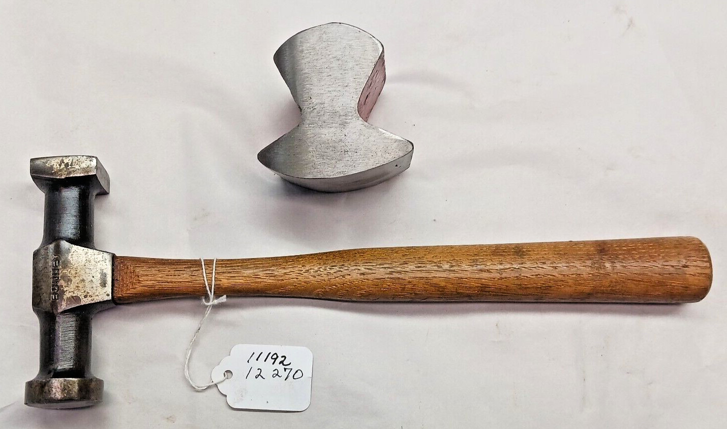 Auto Body Tools, Vintage BONNEY Dolly-Dent Hammer & unmarked Anvil