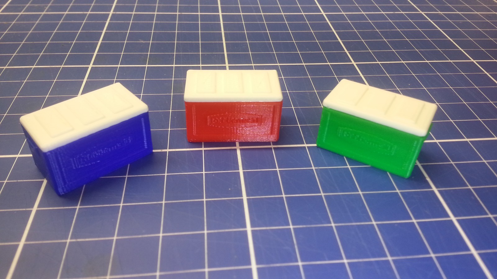 1:24 Scale Model Red Cooler For RC Micro Crawler Garage Accessory Free Ice!