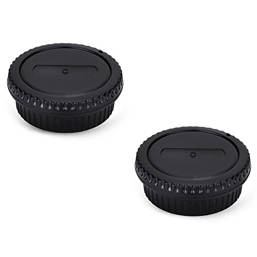 Jjc 2-Pack Body Cap Cover And Rear Lens Cap Kit For Canon Eos Rebel T6