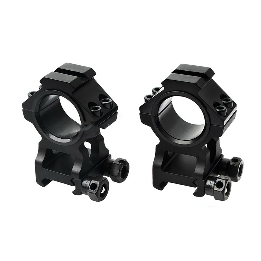 2Pcs High Profile 1inch/30mm Scope Rings Mount with Flat Top 20mm Picatinny Rail