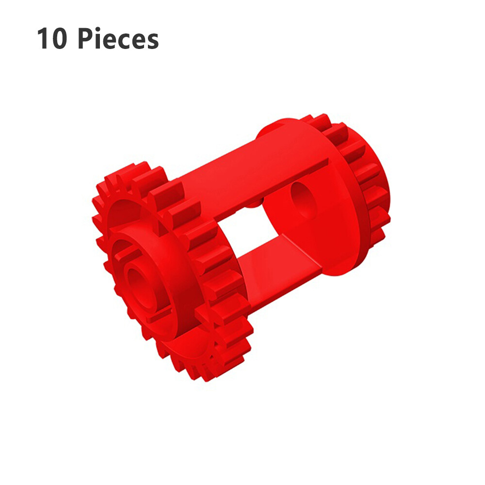 10Pack RED 6573 Technic Gear Differential, 24 -16 Teeth Differential Gear Casing