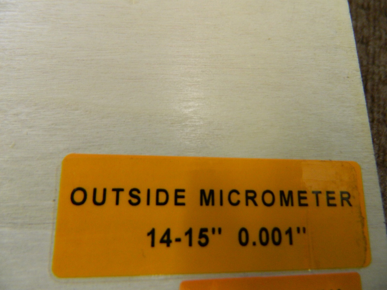 FOWLER Mechanical Outside Micrometer: 15 Range, 0.001 Graduation Damaged case