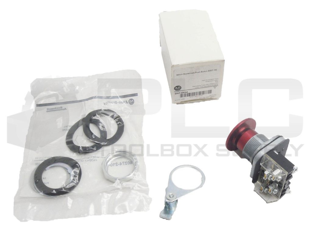 NEW ALLEN BRADLEY 800T-D6QA /T PUSH BUTTON W/ 800T-XA /D CONTACT BLOCK 800T-D...