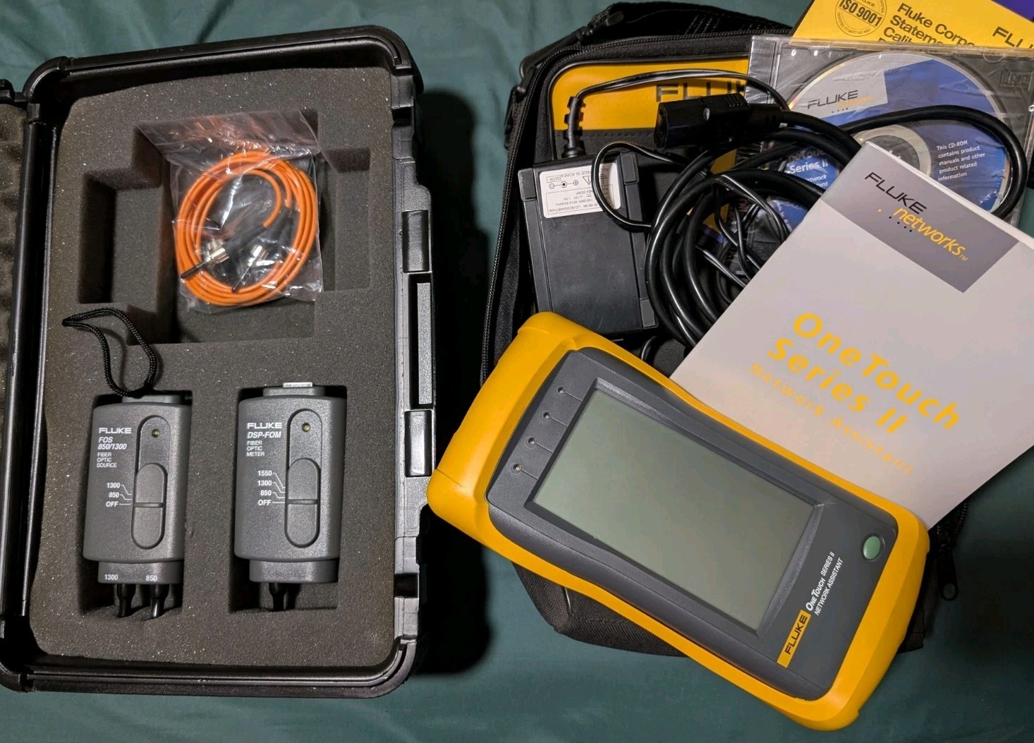 Fluke One Touch Series II Network Assistant, DSP-FOM, DSP-FOS Cable Tester