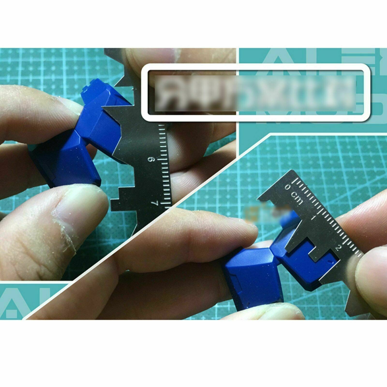 4PCs Drill Scribe Line Templates Ruler Craft Tools for 1/100, 1/144 Scale Models