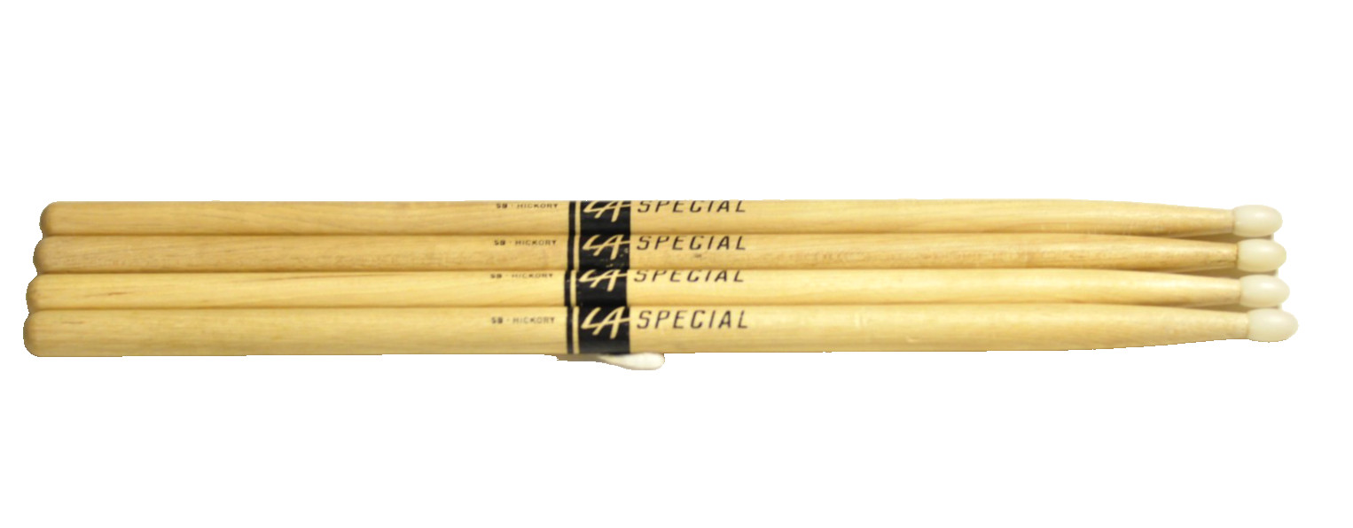 4-(four) LA Special 5B drum sticks.