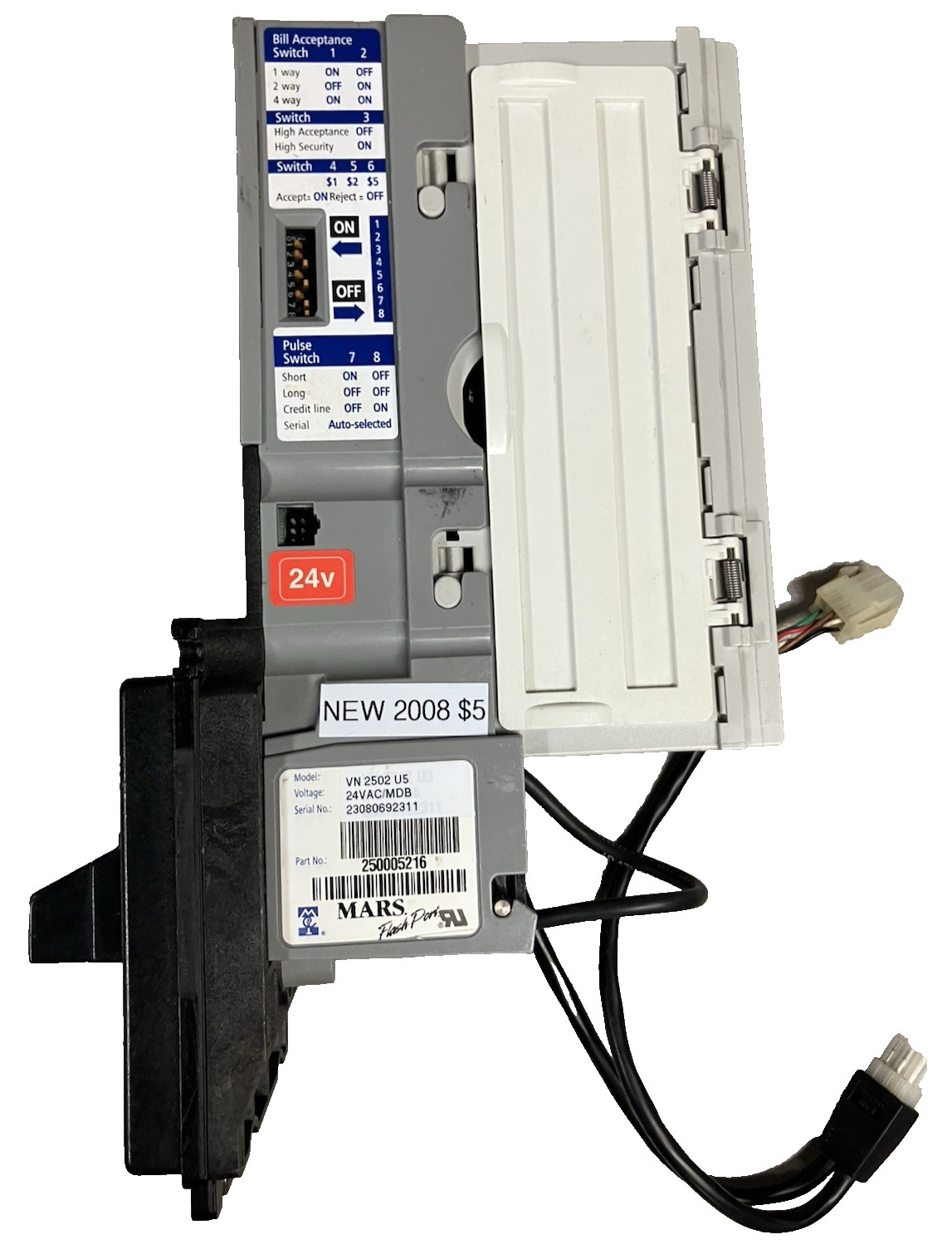 MARS MEI VN 2502 $1&5 (2008) U5 WITH MDB HARNESS AND SNACK MASK  REFURBISHED