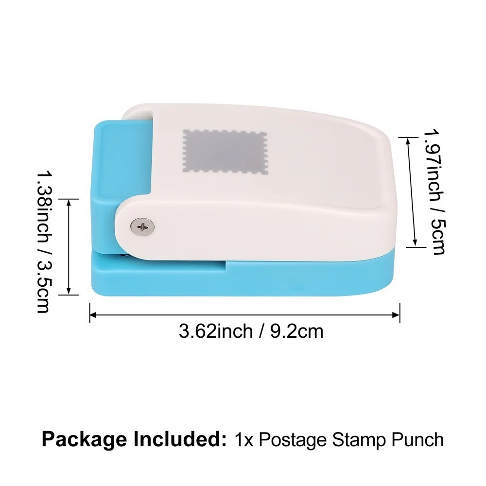 Postage Stamp Craft Punch Lever Action Paper Scrapbooking Tool DIY