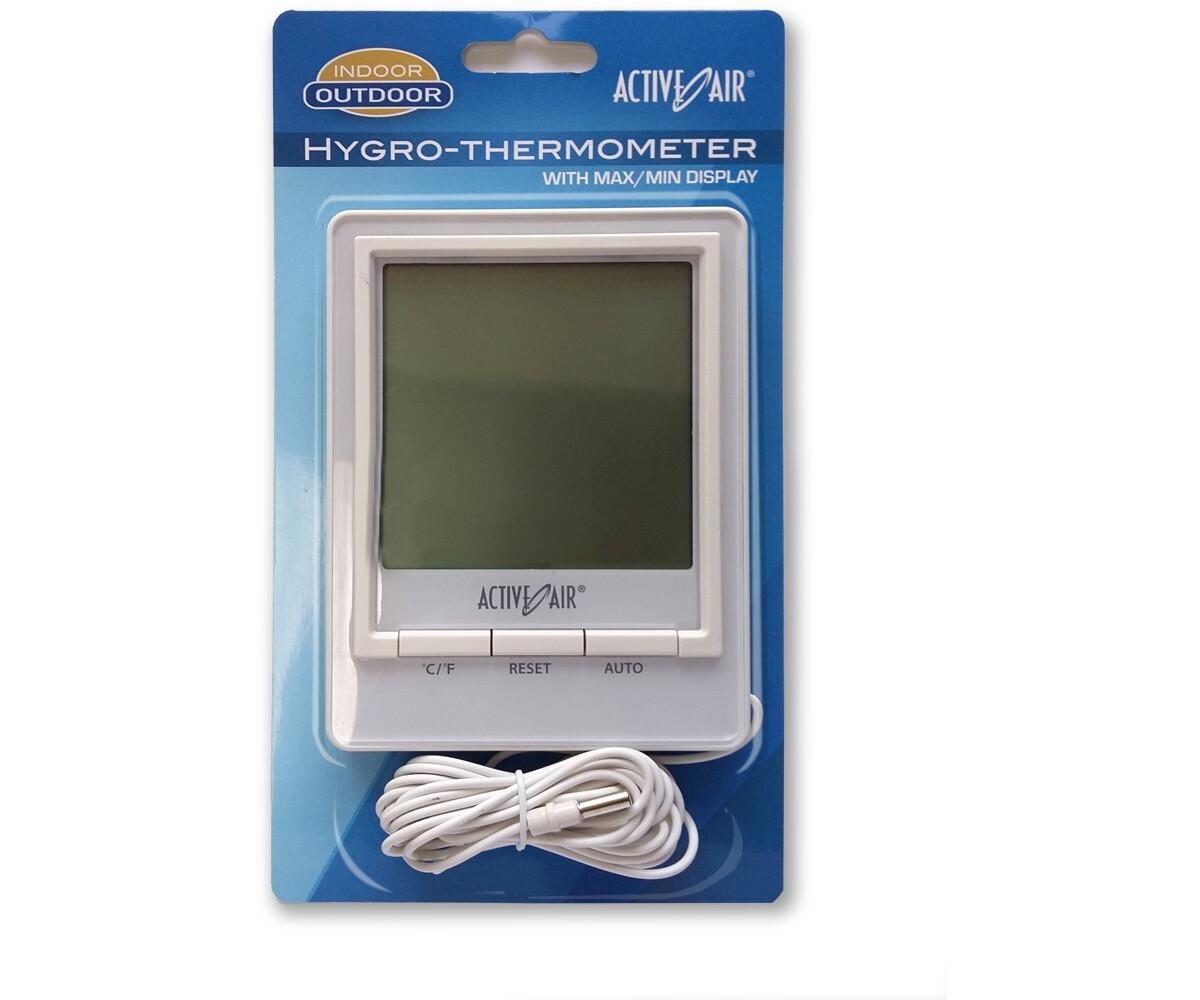 Active Air Hygro-Digital Thermometer With MAX/MIN Display (Indoor/Outdoor)