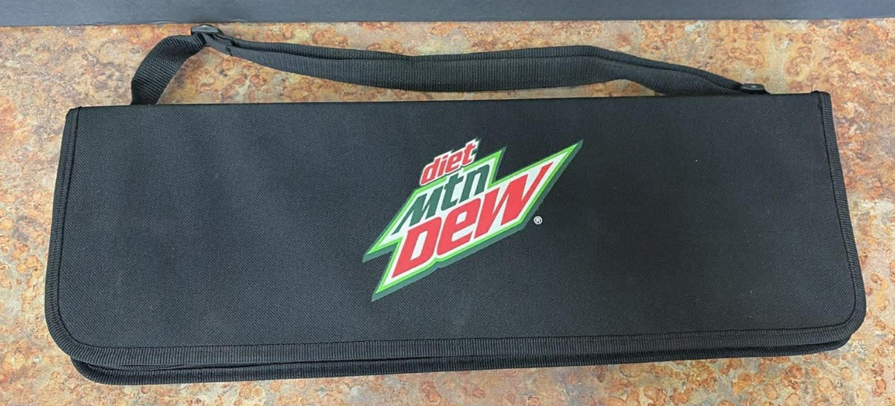 NEW Rare Diet Mt Dew BBQ Grill Tool Set Burger Searer Case Cook Free Shipping US