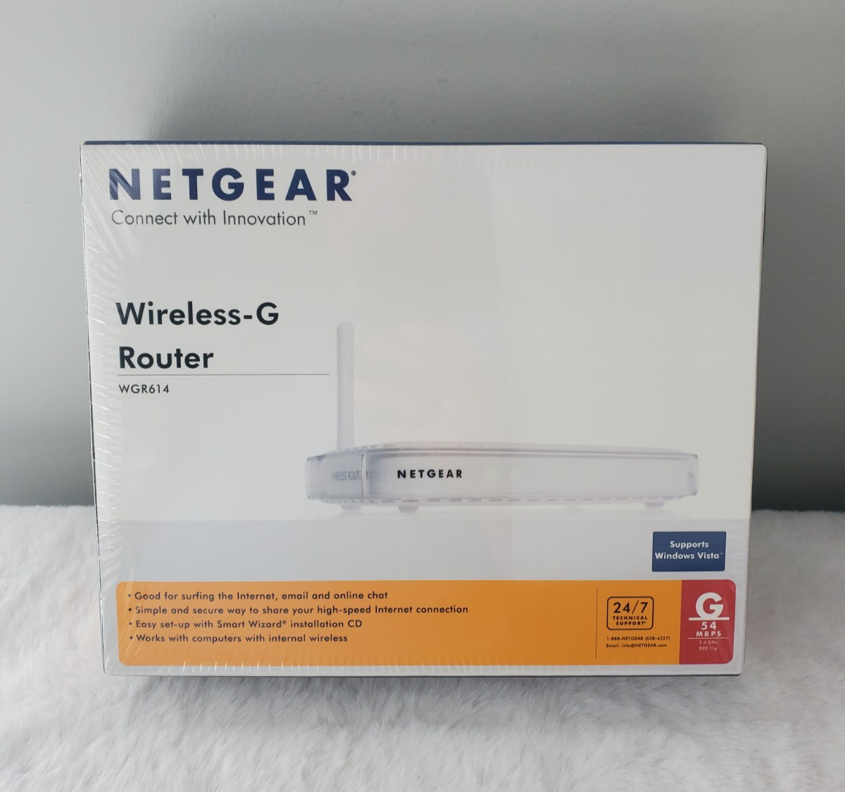 Netgear WGR614  Wireless-G Router 2.4 GHz 54 MBPS  - BRAND NEW SEALED