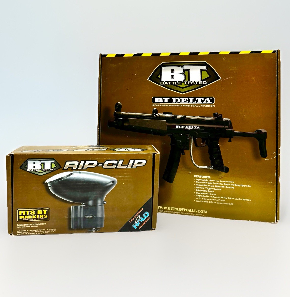 Empire BT Delta Paintball Marker & Halo Rip Clip- H&K Series 4, Loader Hopper
