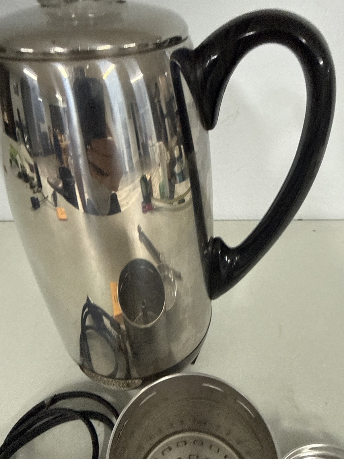 Vintage Farberware Super Fast Fully Automatic 12 Cup Percolator #142 Glass Top