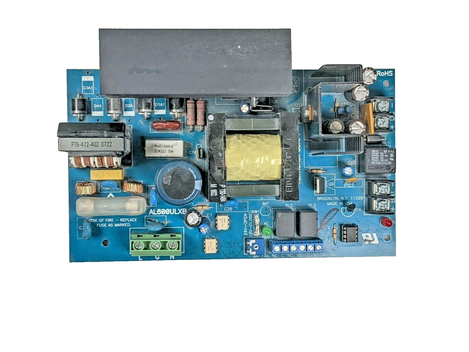 Altronix AL600ULXB Off-Line Switching Power Supply Board, 12/24VDC @ 6A