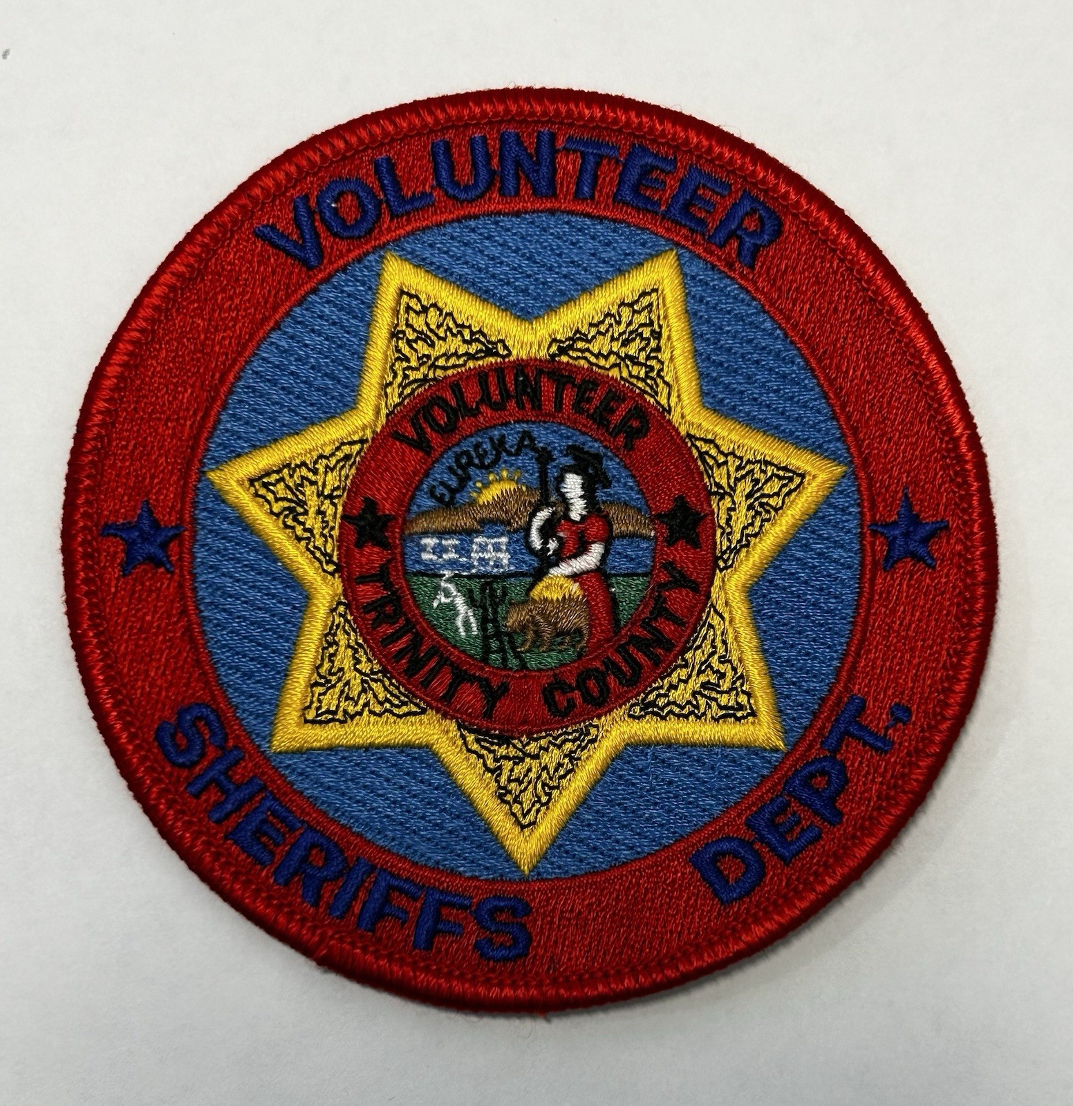 CALIFORNIA CA TRINITY COUNTY SHERIFFS DEPT VOLUNTEER PATCH #PDD32