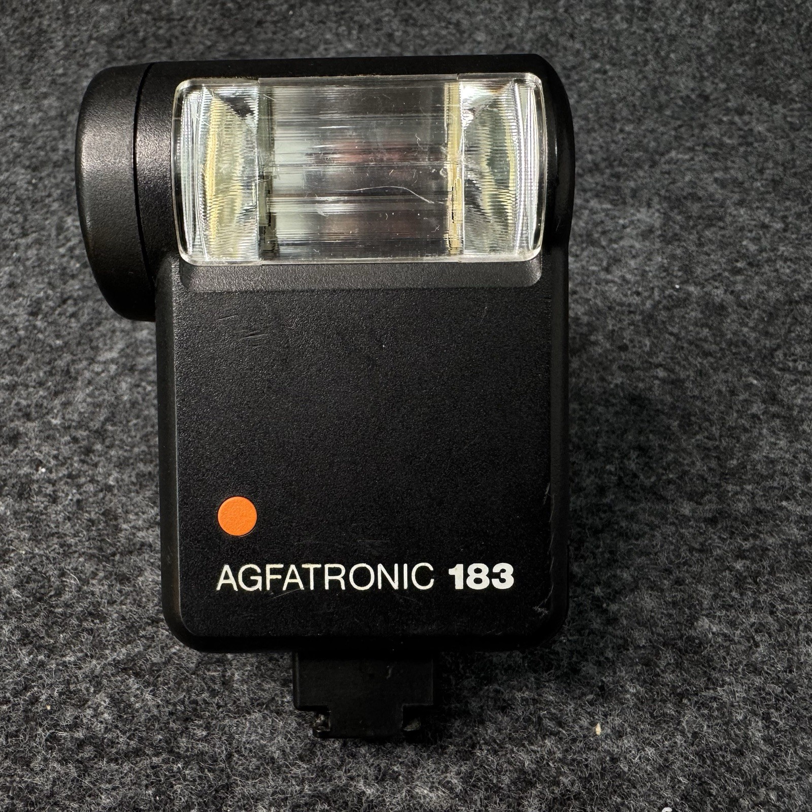 Agfa Agfatronic 183 Vintage Electronic Camera Flash Shoe Mount Black Photography