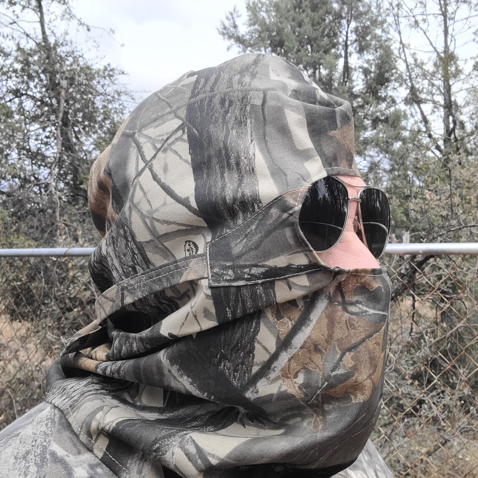 Cabela's Realtree Full Headcover Silent Weave Hardwoods Camouflage Hunting