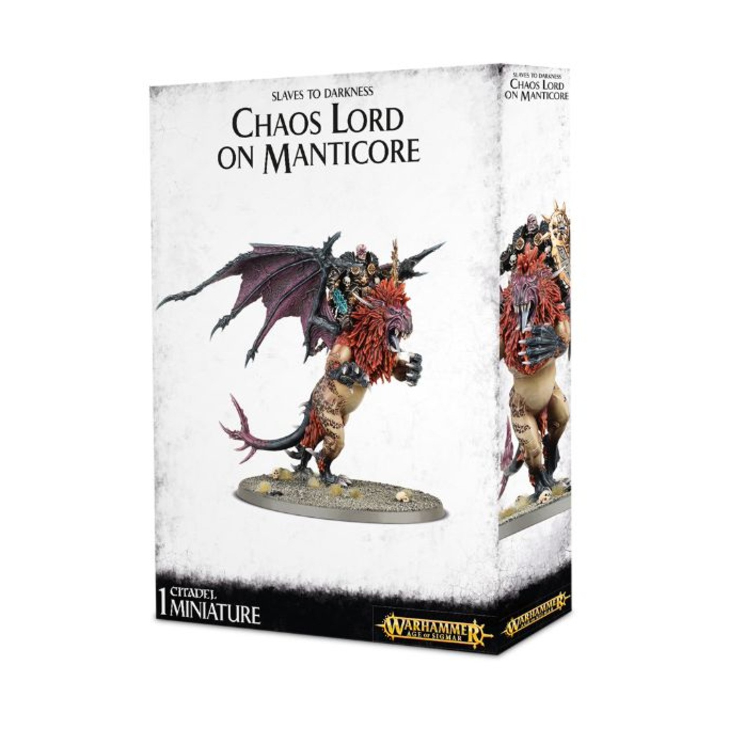 GW Age of Sigmar Slaves to Darkness Chaos Lord on Manticore (2016 Ed) VG+/NM