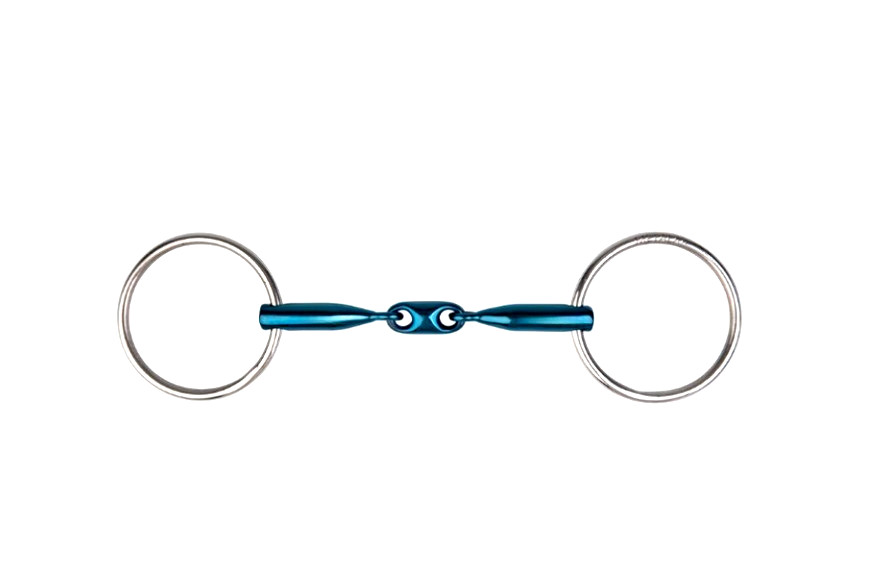 Sweet Iron Loose Ring Snaffle Bit – Double Jointed Lozenge Mouthpiece