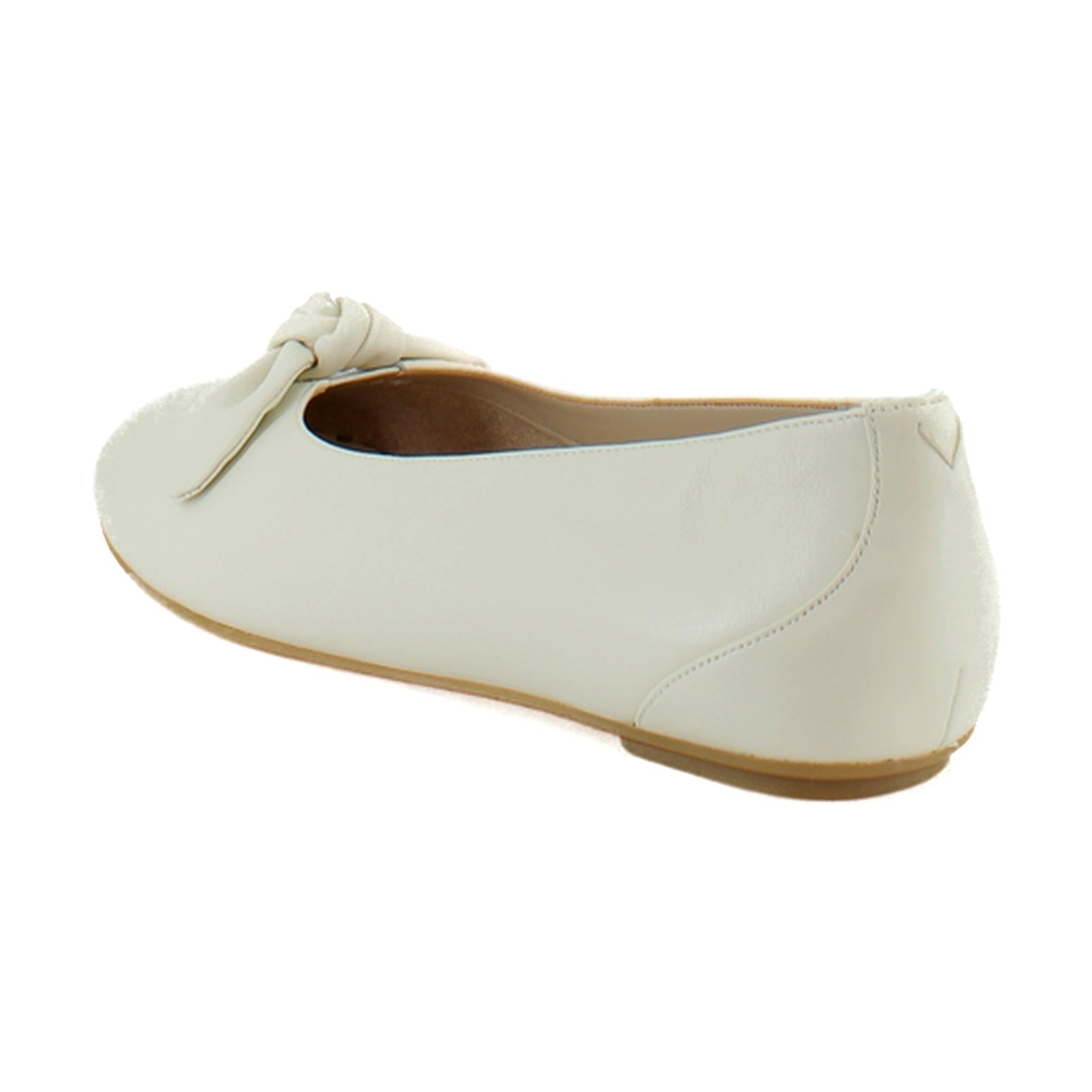 Vionic Tilly Womens Flats Ivory Leather
