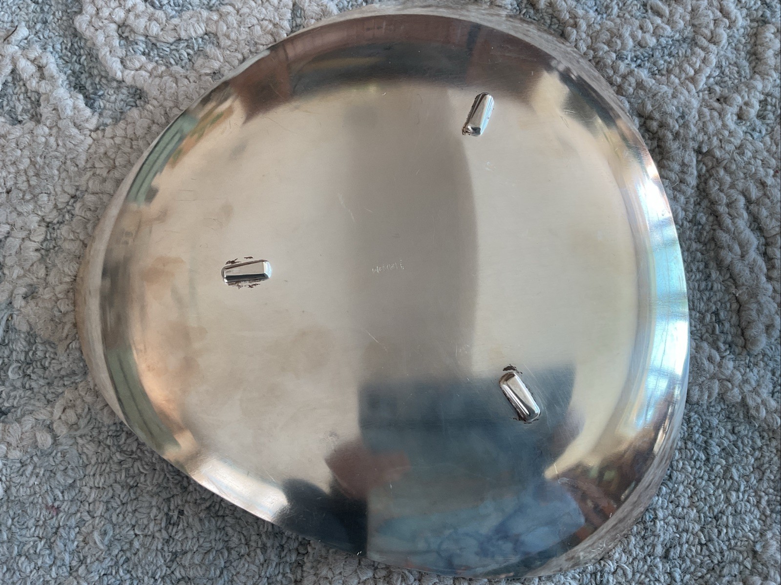 Vintage WMF IKORA Silver Plate Footed Triangular Serving Tray 11” Germany