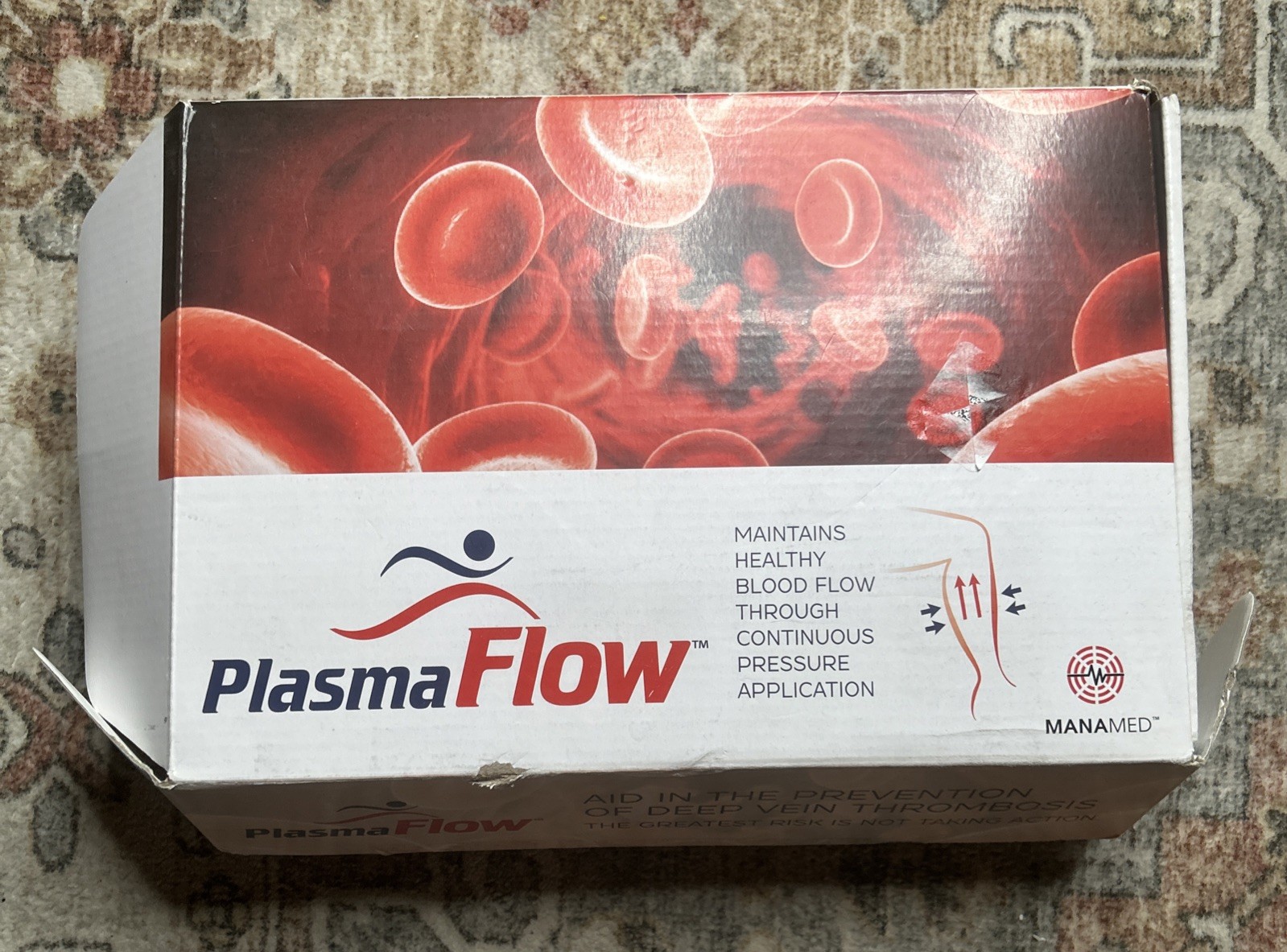 Plasma Flow Portable Limb Compression Device Cordless W/Charging and Manual