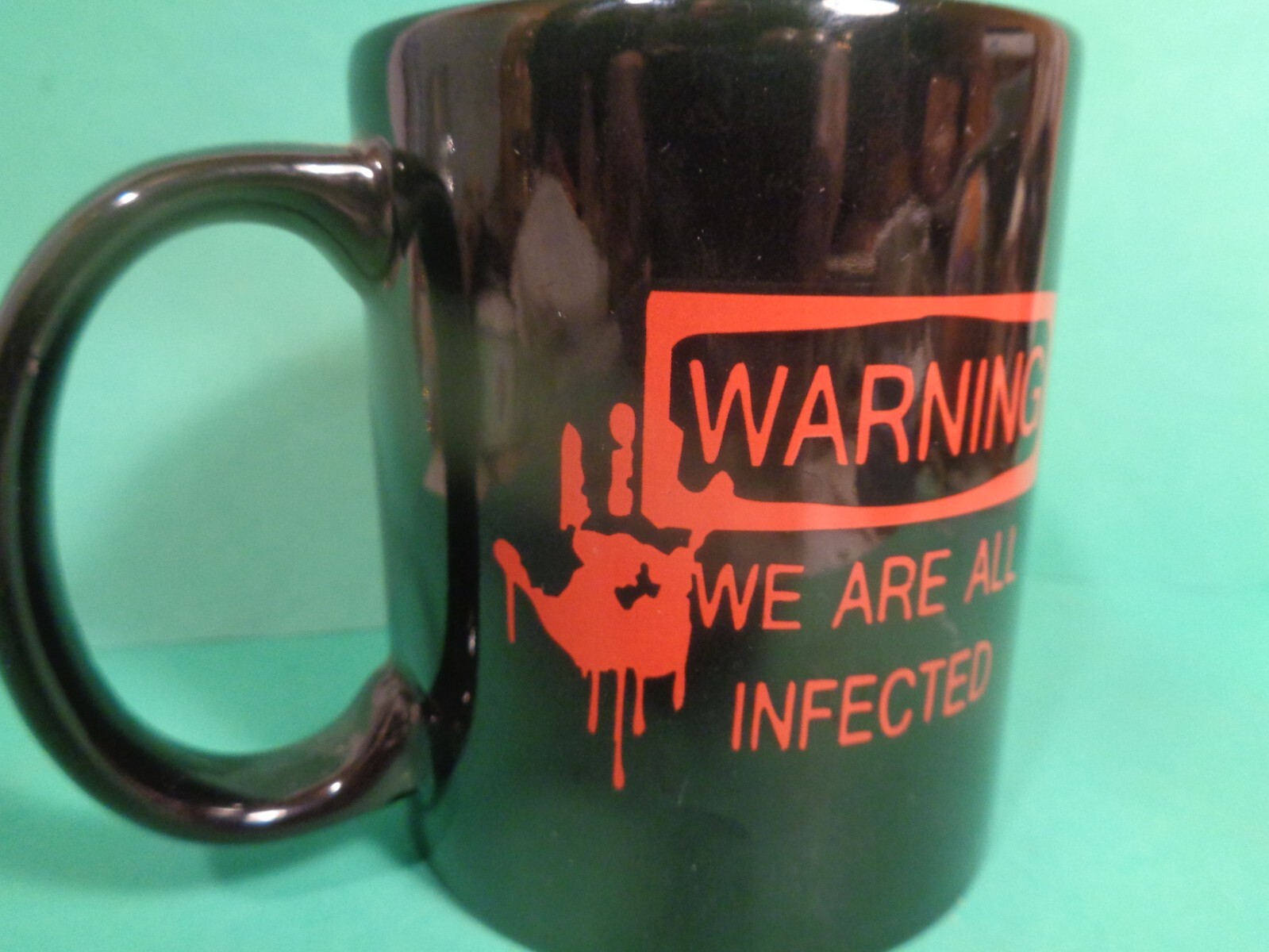 Warning/We Are All Infected Coffee Mug (Used/EUC)