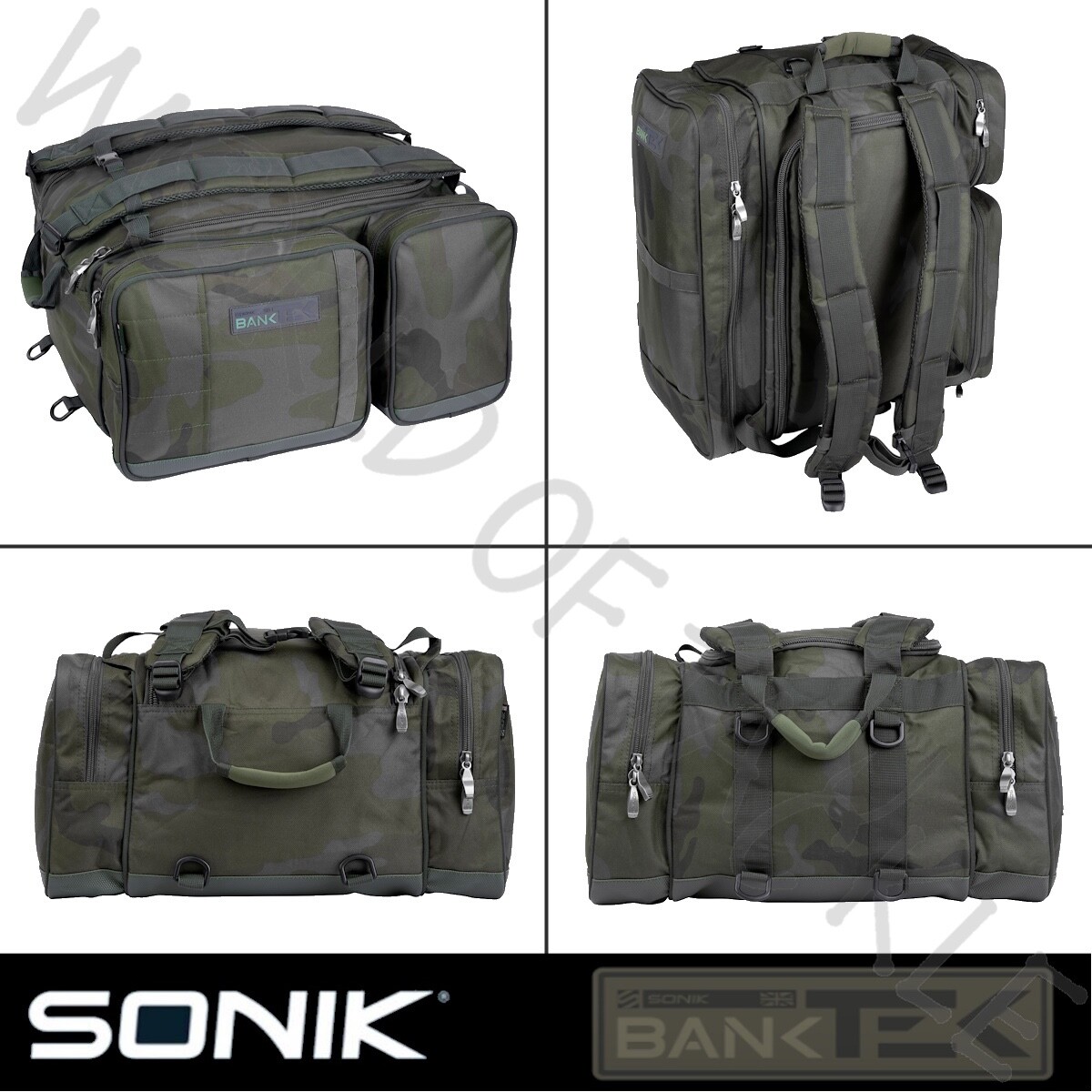 Sonik Ruckbag Carryall Rucksack Bank-Tek Barrow Bag Carp Fishing Luggage