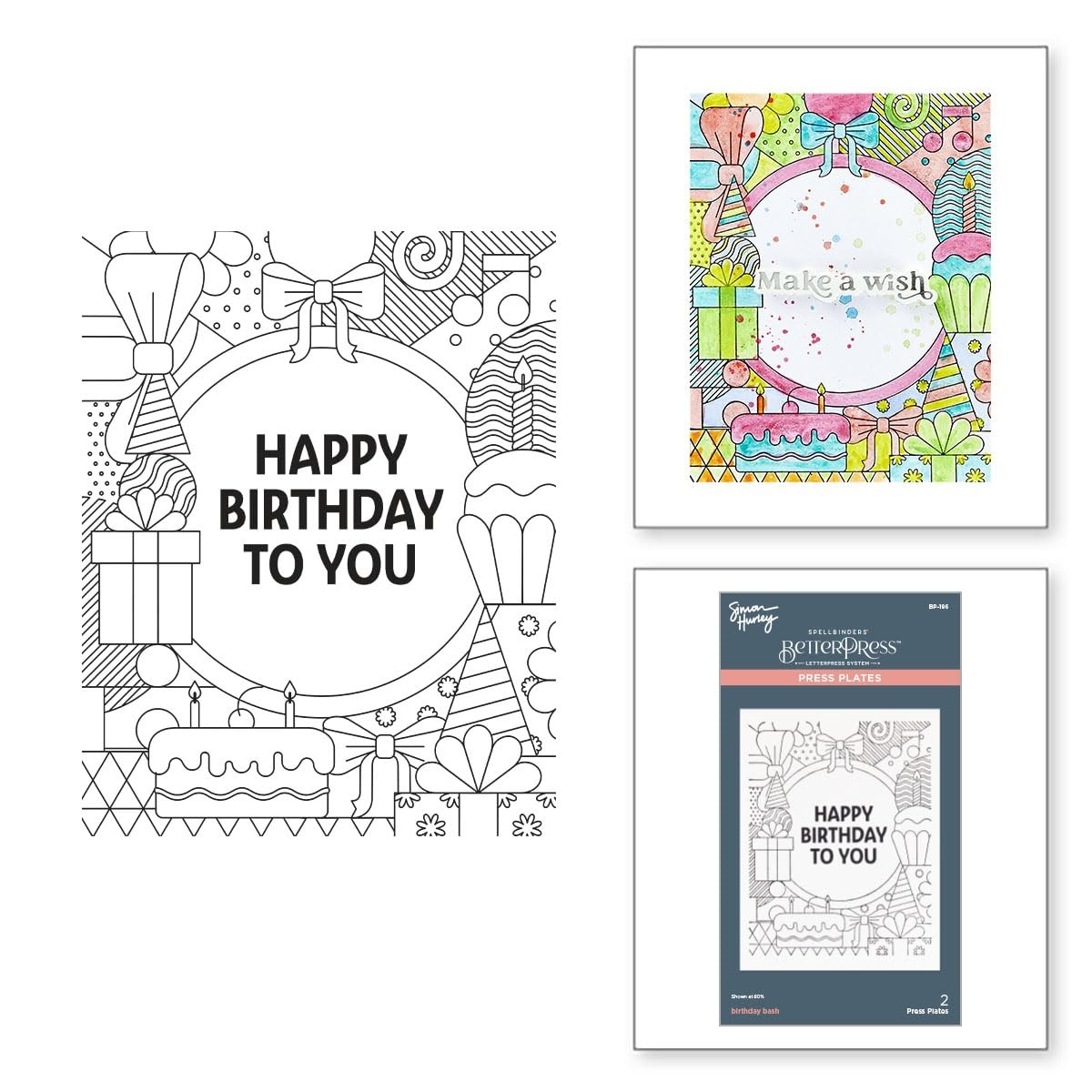 Birthday bash Press Plate