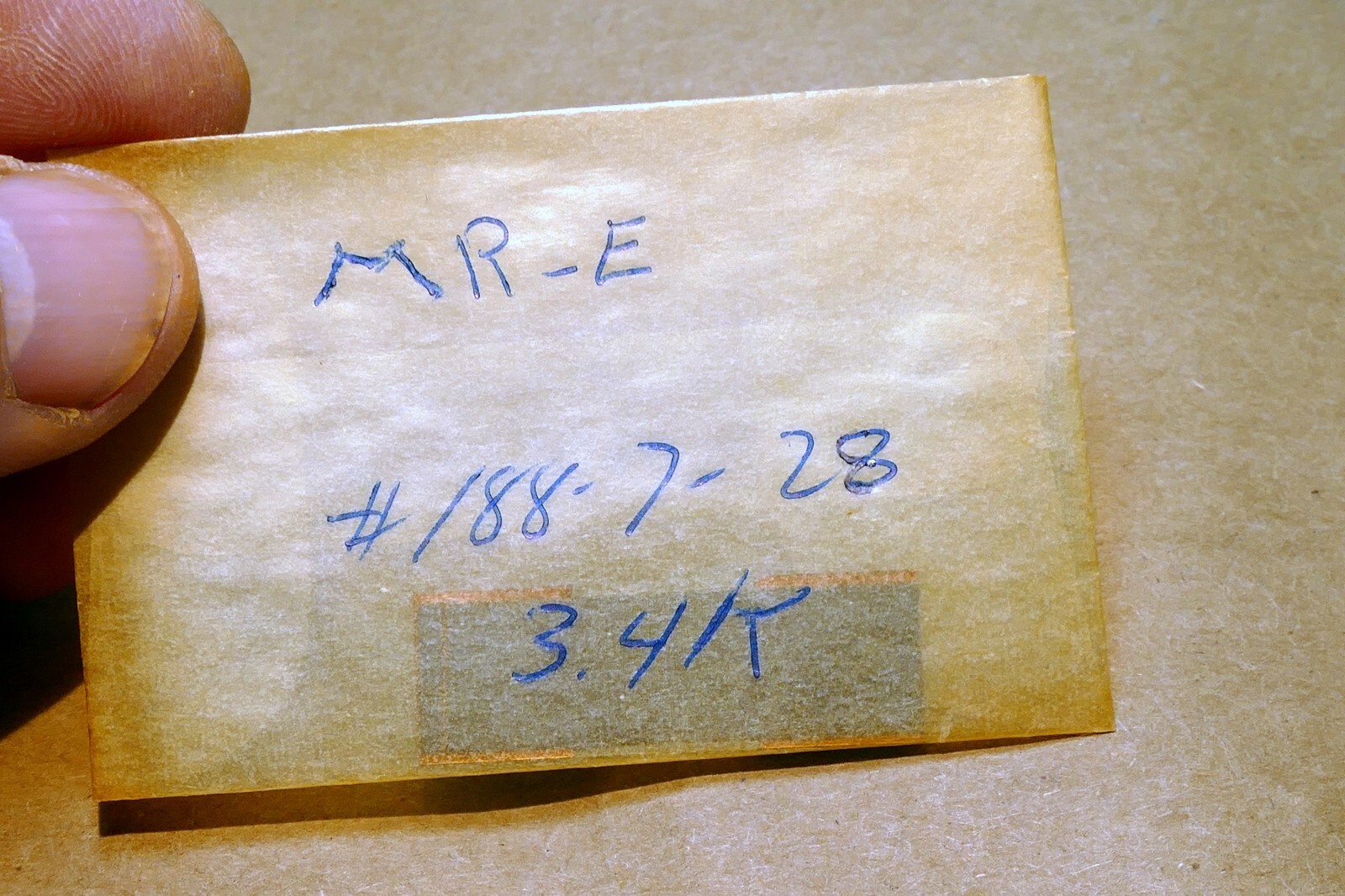 MR-E # 188-7-28 3.4K for resonance microscope