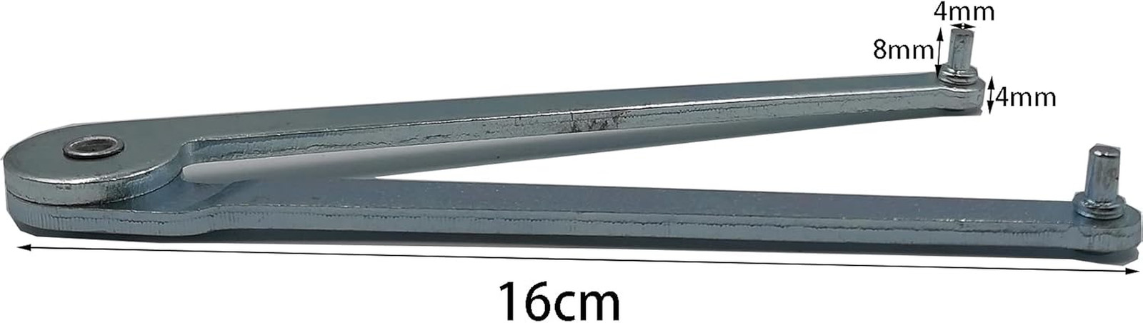 Universal Adjustable Angle Grinder Spanner Wrench for round Nuts with Drilled Ho