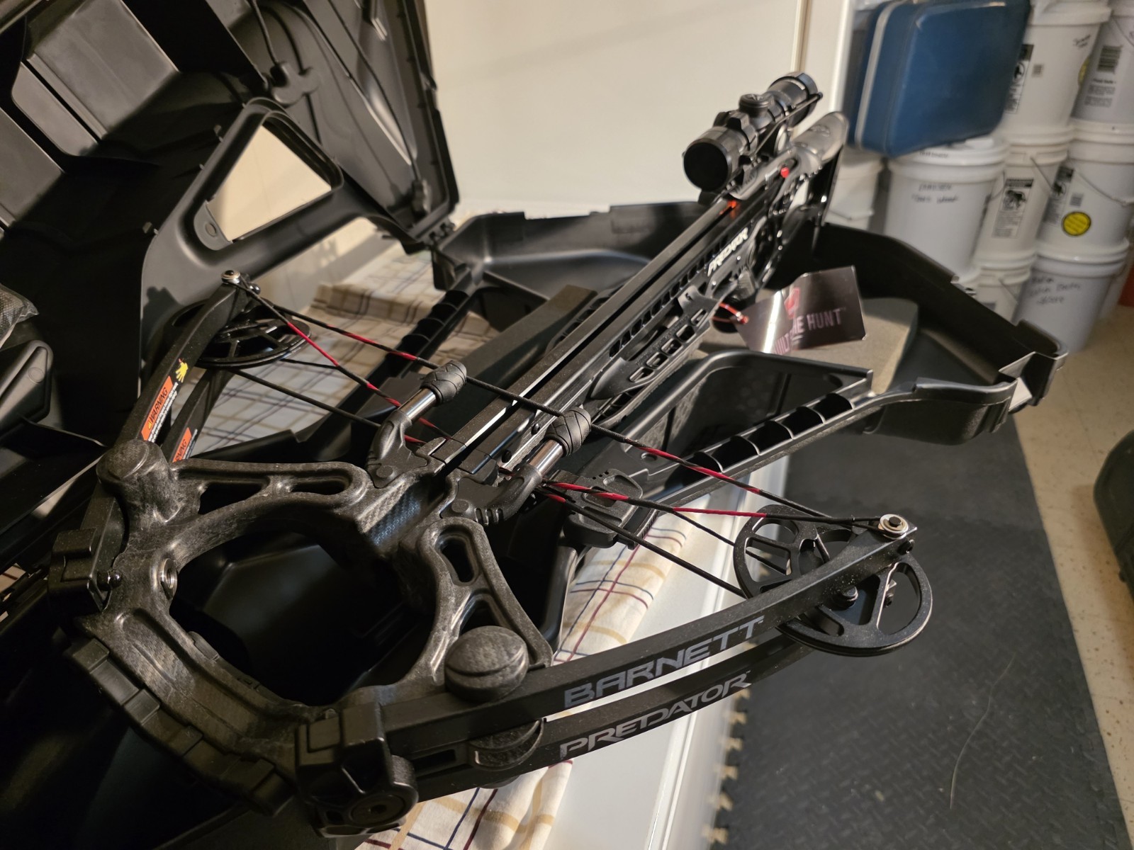 Barnett Predator Compound Crossbow Black with Scope, Arrows & Hard Case