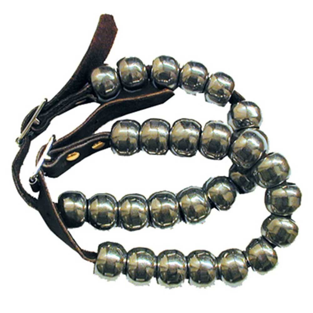 Intrepid International Leather Rattle Straps with Rattles - Sold in Pairs