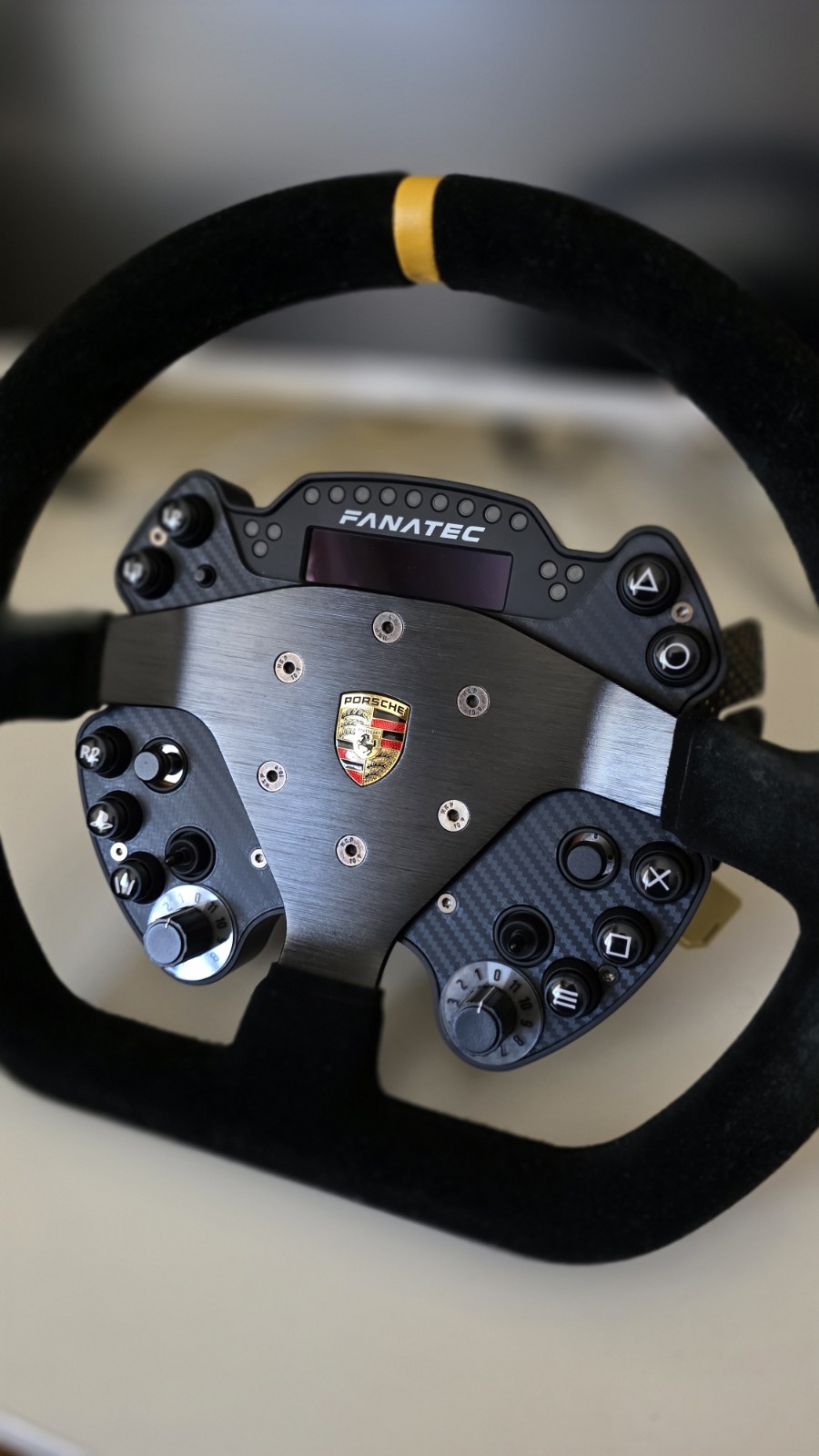 Fanatec Podium Buttom Module Carbon Style Replacement Plate PBME
