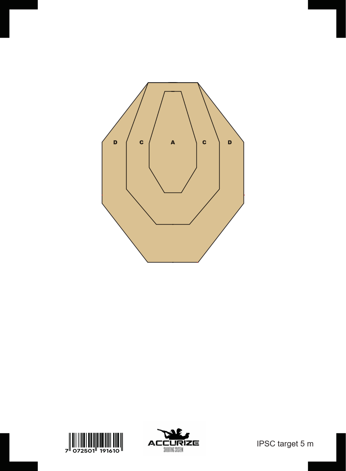Front target for Accurize shooting system
