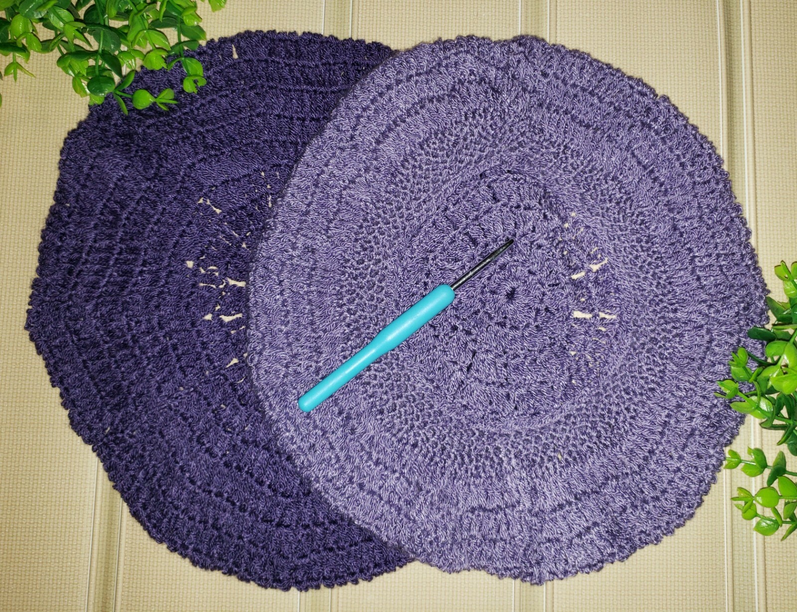 Stylish, Lightweight Beret Handmade Crochet Hat - Teal, Olive, Black -16 Colors!