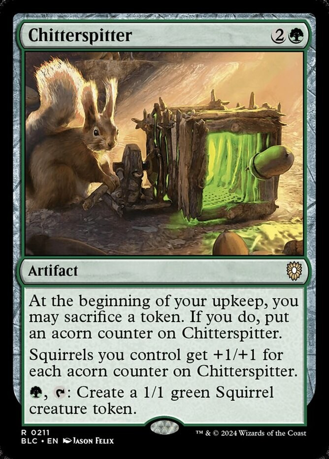 x1 Chitterspitter R MTG Commander: Bloomburrow M/NM, English