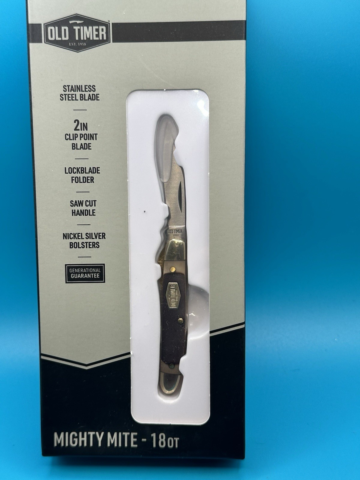 Old Timer Mighty Mite Folding Pocket Knife New 18OT