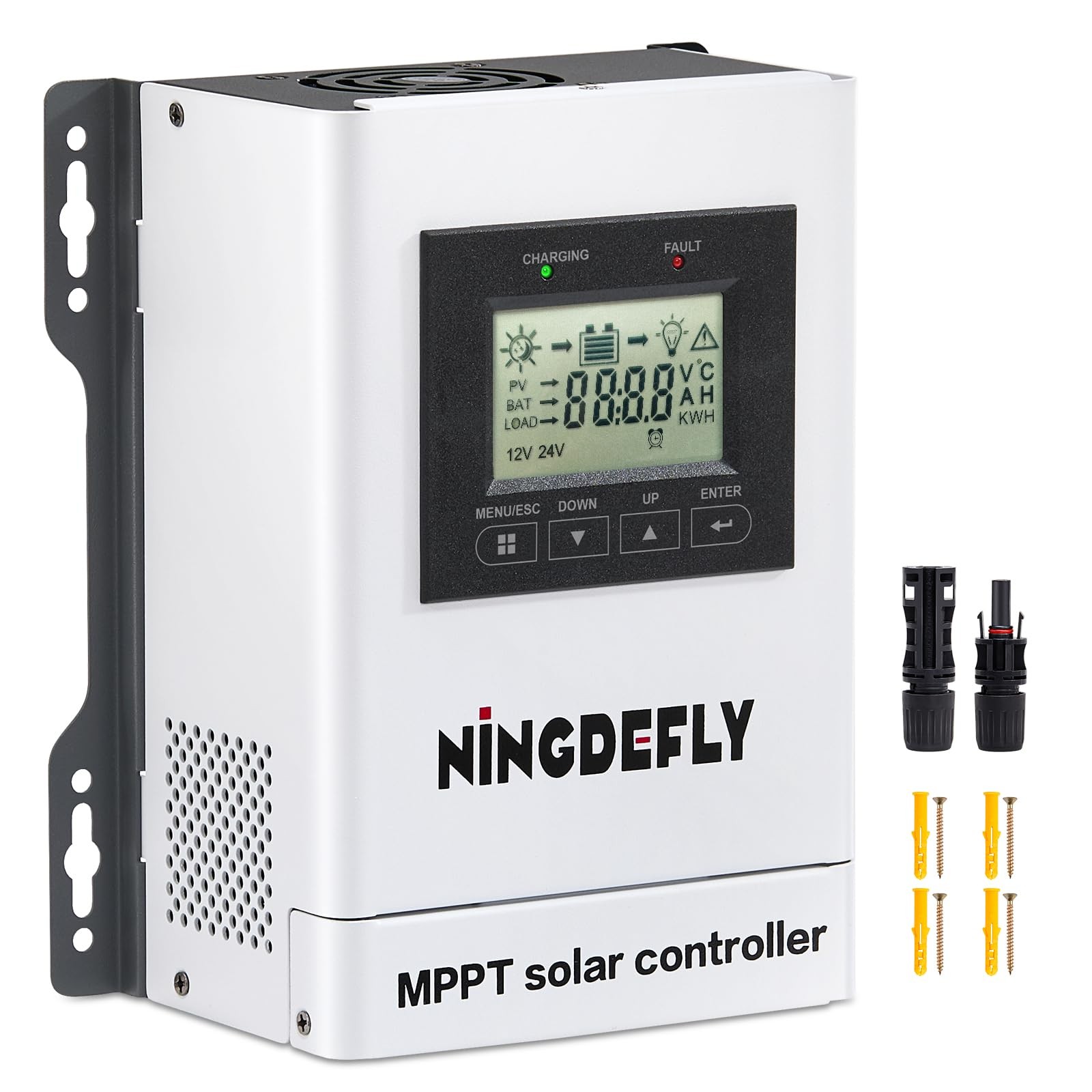 Ningdefly 30A Mppt Solar Charge Controller 12V 24V Solar Panel Charge