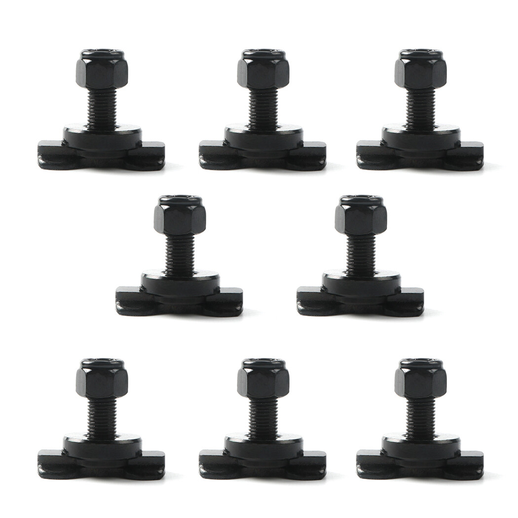 8 Pcs L-Track Double Lug Threaded Stud Nut Fitting Tie Down| Used with L Track R