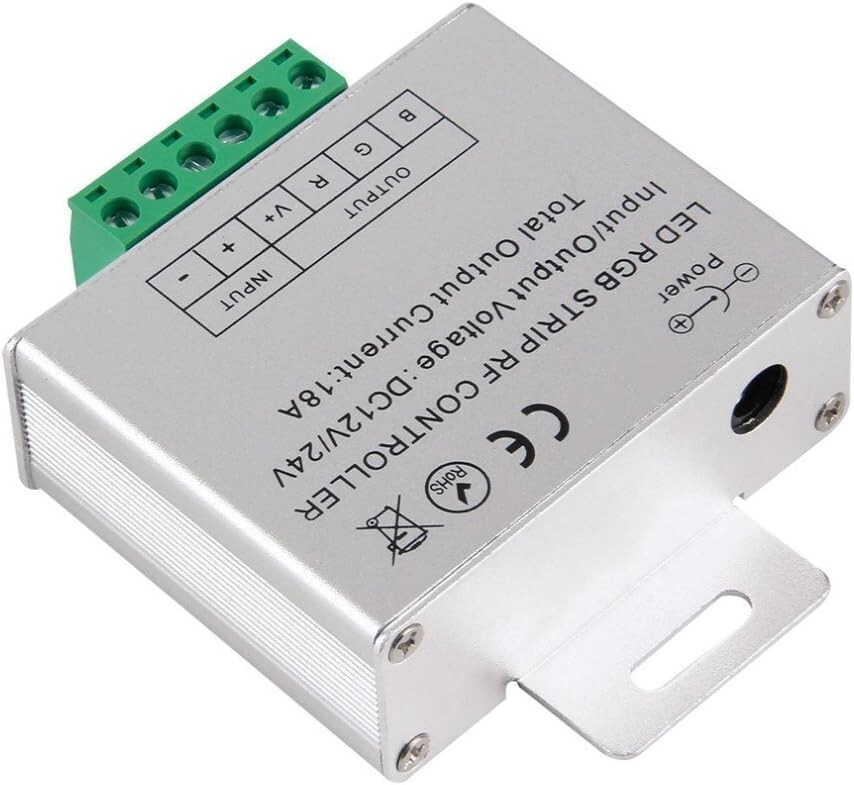 DC 12V-24V 18A LED Lights Controller 24Key RGB Remote Controller for 3528 5050