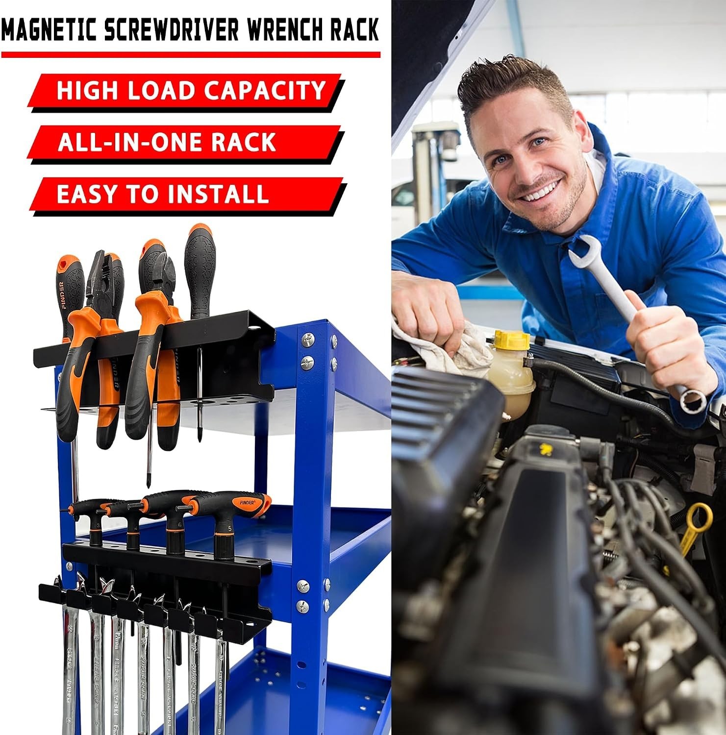 Versatile Magnetic Tool Holders – Securely Store Your Tools with Ease and Style