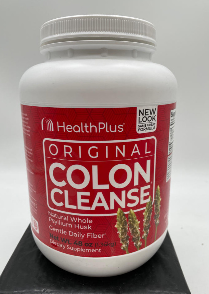 Health Plus Original Colon Cleanse Psyllium Husk Powder, 48oz 194svgs, Exp. 5/26