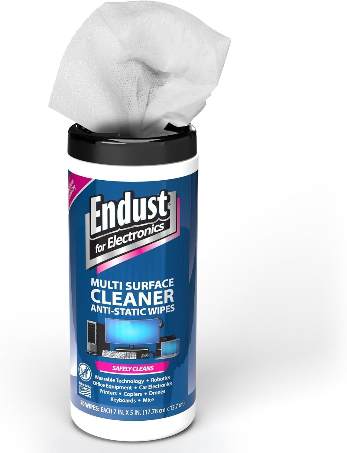 259000 Anti-Static Pop-Up Wipes 70-ct