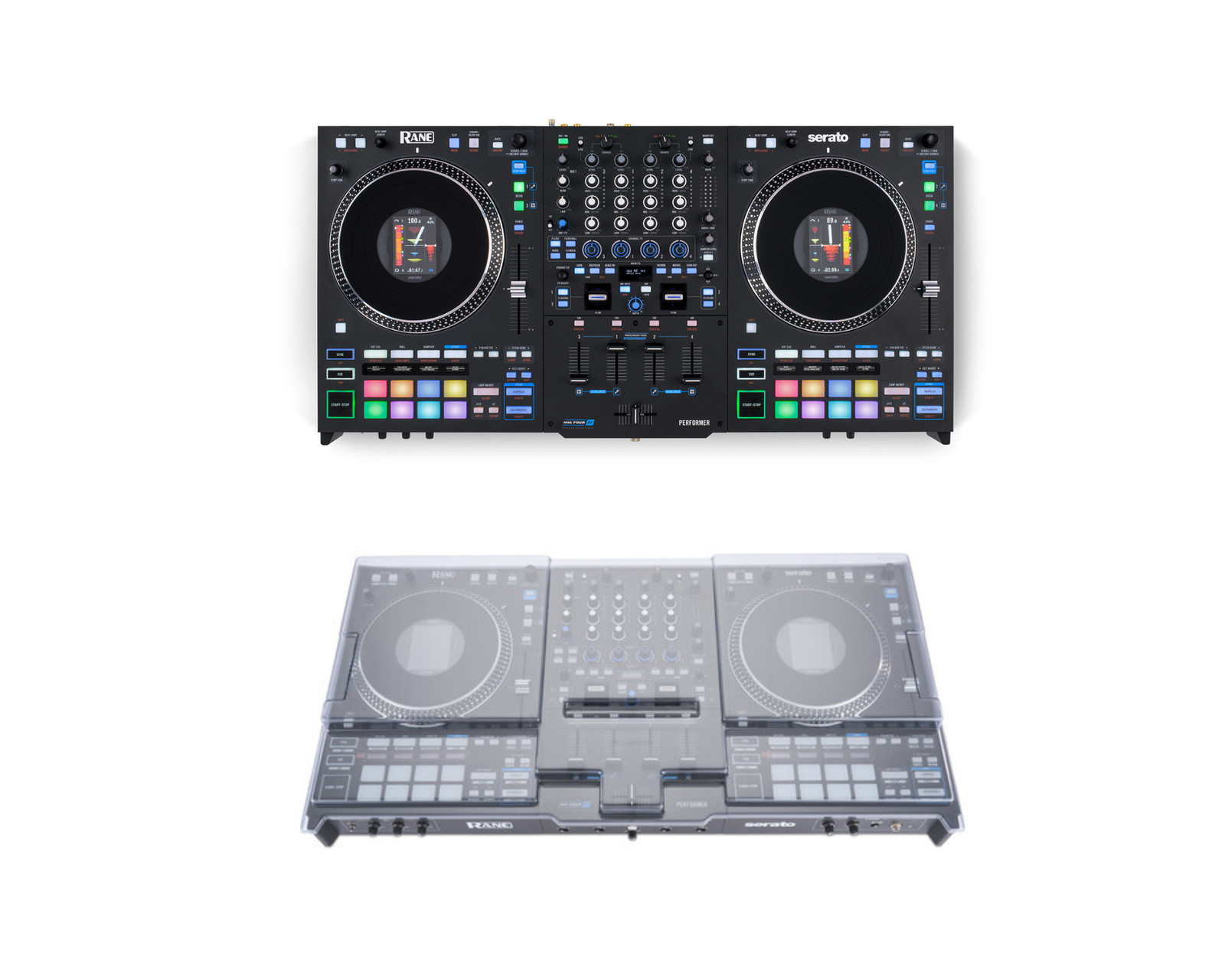 Rane Performer 4-channel motorized DJ controller + Decksaver Dust Cover