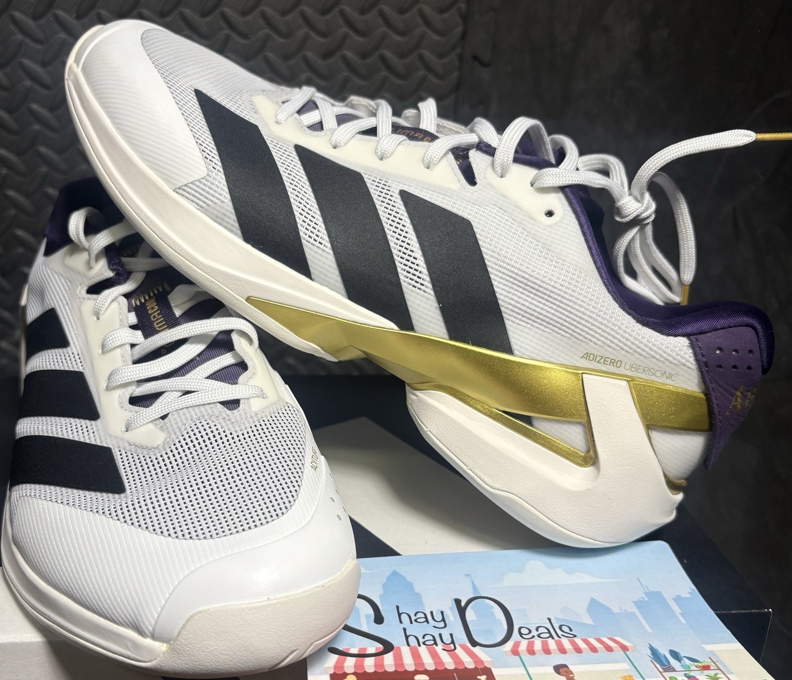 adidas Adizero Ubersonic 5 Tennis/Pickle MENs Size 11.5  NEW w Box/tag FREESHIP