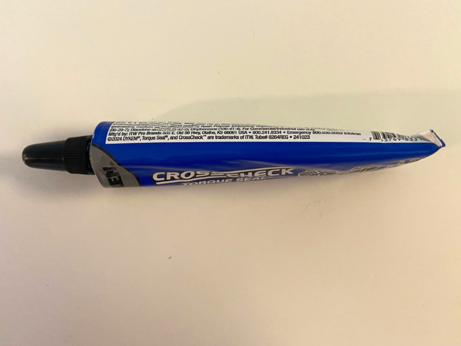 Dykem Cross Check Tamper Proof Torque Stripe Seal Indicator Paste Marker Blue